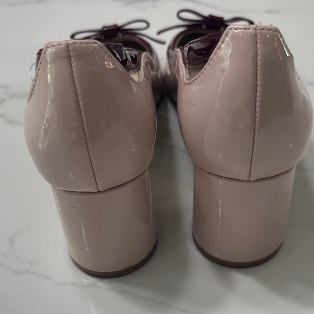 Zara Women's Blush and Wine Heels - Picture 5 of 13